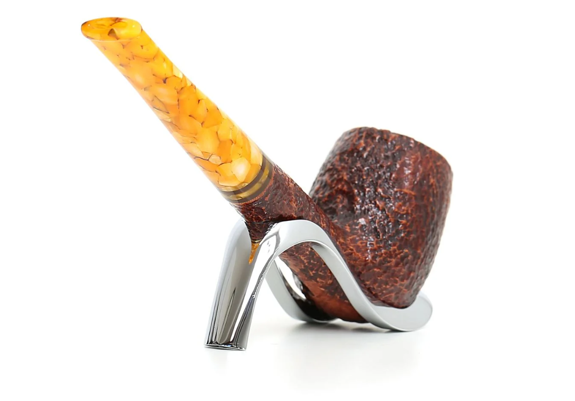 SAV75B-111 Savinelli Miele 111 Brownblast Rustic 6mm filter pipe - Image 3