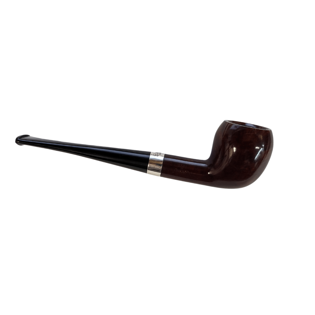 Peterson Junior Terracotta Silver Mounted Pear Fishtail Pipe - Ref 34 - Image 2