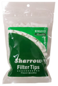 Sharrow Kingsize Menthol Cigarette Filter tips - Bag of 200