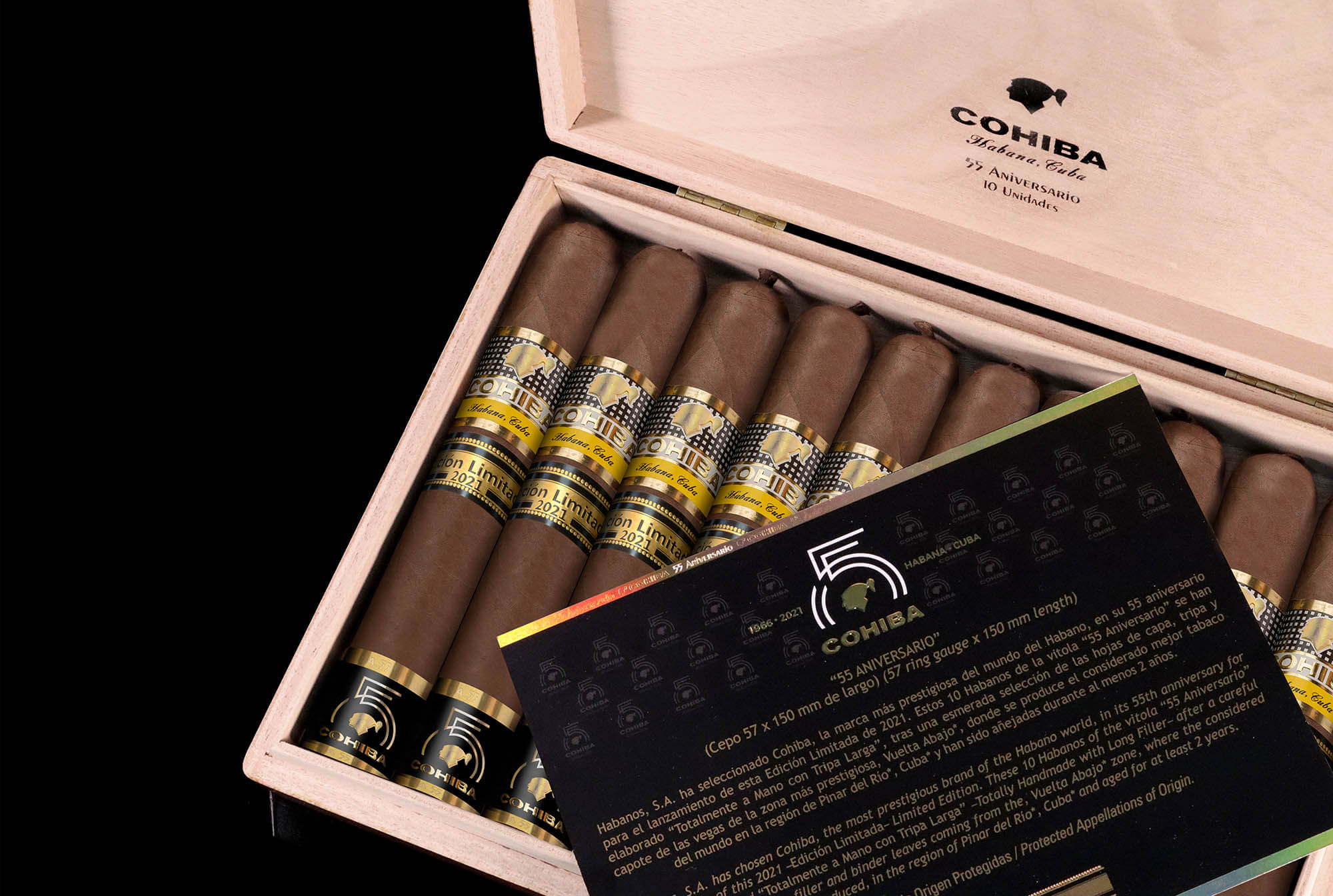 Cohiba 55 Aniversario Cigar (2021 Limited Edition) – Box of 10 - Image 10