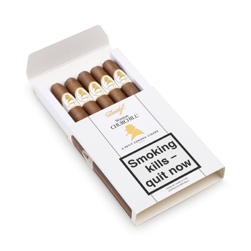 Davidoff "Winston Churchill" Petit Corona- Pack of 5 Cigars
