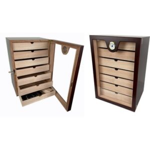HU22 Cigar Humidor in Cherry Matt Finish