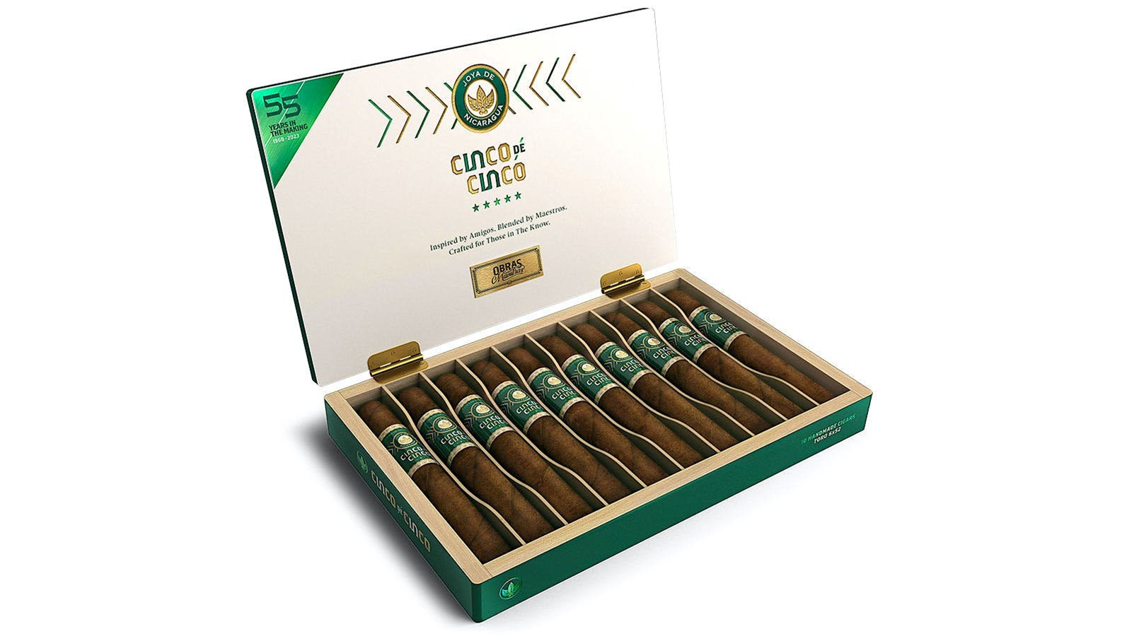 Joya Obras Maestras Cinco de Cinco Corona Extra- Box of 10 Cigars - Image 3