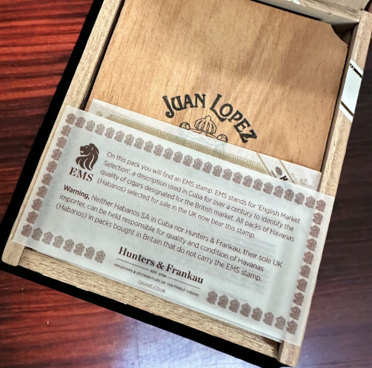 Juan Lopez Seleccion No. 1 - Cabinet of 25 Cuban Cigars - Image 2