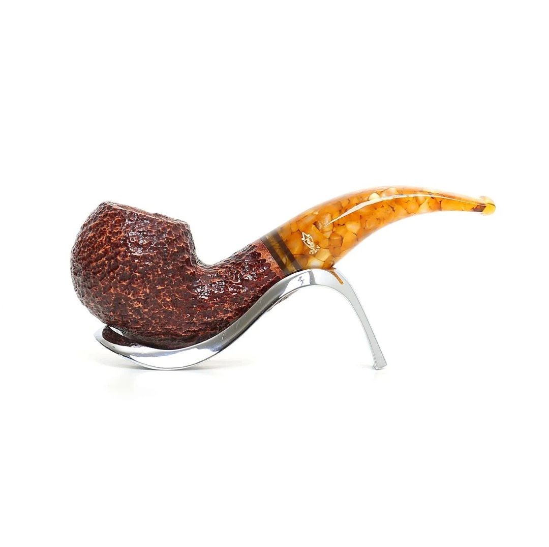 SAV75B-642 Savinelli Miele 642 Brownblast Rustic 6mm filter pipe