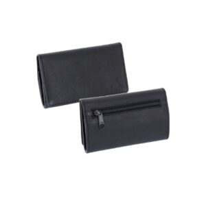 PO42 Calf Skin Medium Roll Up Button pouch with Paper Holder & Filter Compartment