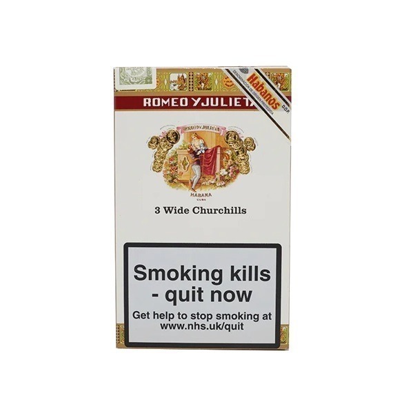 Romeo Y Julieta Wide Churchill Tubos - Pack of 3 Cigars