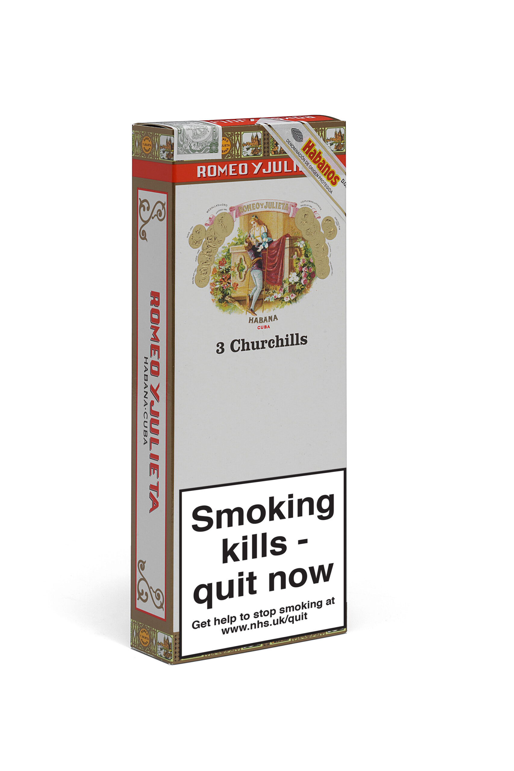 Romeo Y Julieta Churchill Tubos - Box of 3