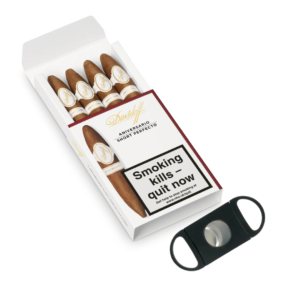 Davidoff Aniversario Short Perfecto- 4 Cigar Giftpack with Cutter