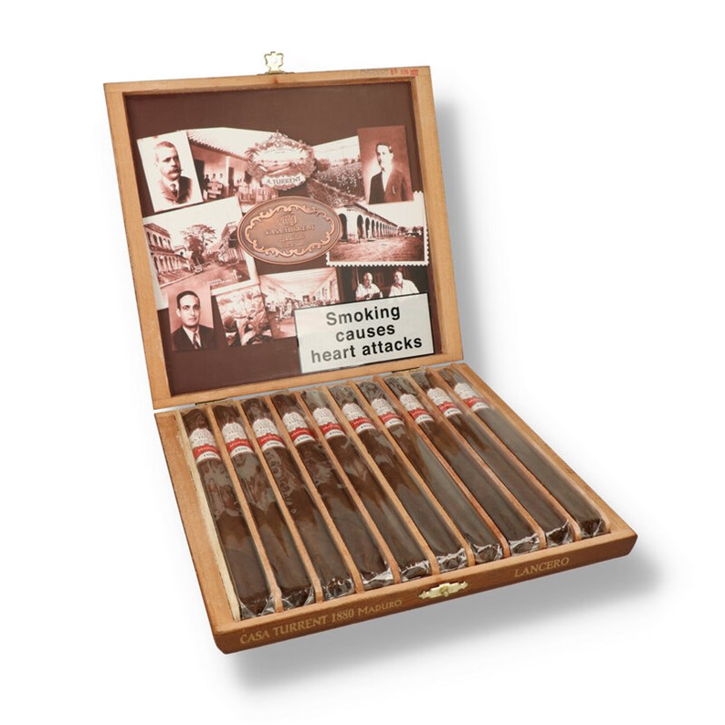 Casa Turrent 1880 Lancero Maduro- Box of 10 Cigars