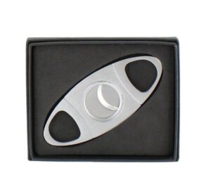 Large Gauge Brushed Cigar Cutter CC15