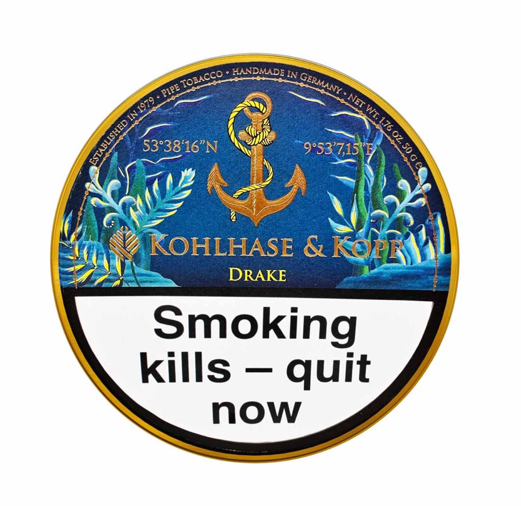 Kohlhase and Kopp Caribbean Blue Drake Pipe Tobacco - 50g Tin