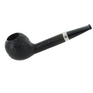 Quaint Dunhill Shell Group 4 with 6mm engine turned silver band Ref: 08-07-25