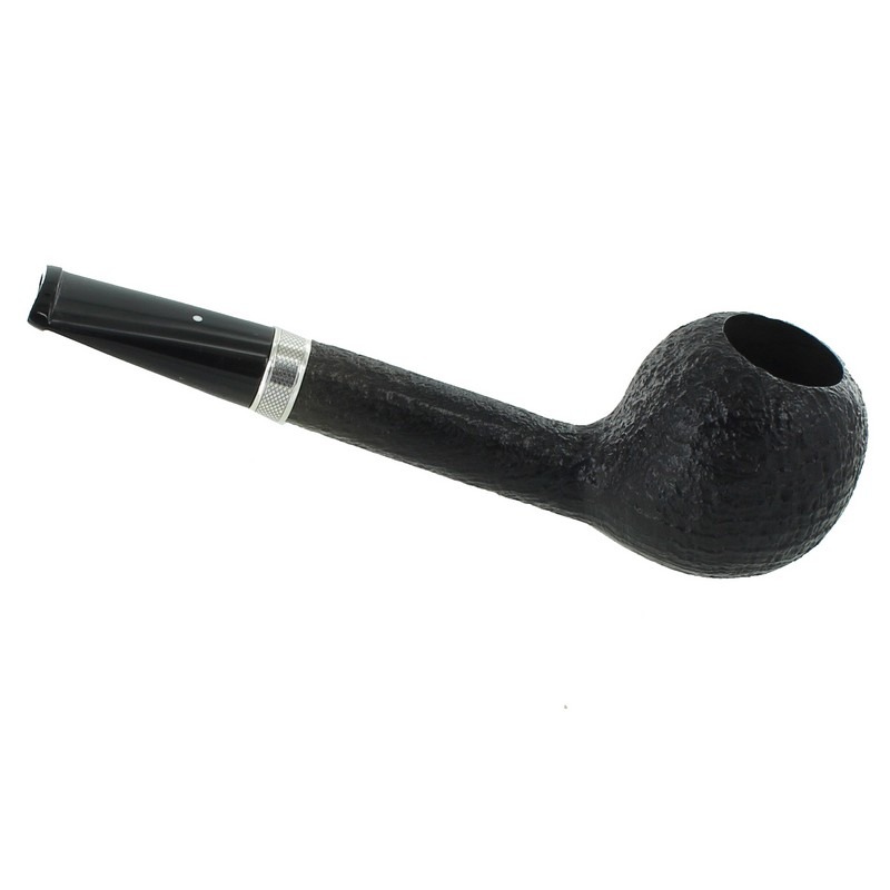 Quaint Dunhill Shell Group 4 with 6mm engine turned silver band Ref: 08-07-25 - Image 3