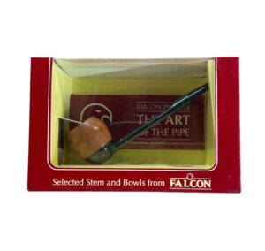 Falcon nickel plated pipe with bulldog hunter bowl