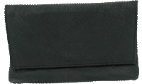 Calf Skin Button Pouch with Paper Holder - PO21CBL