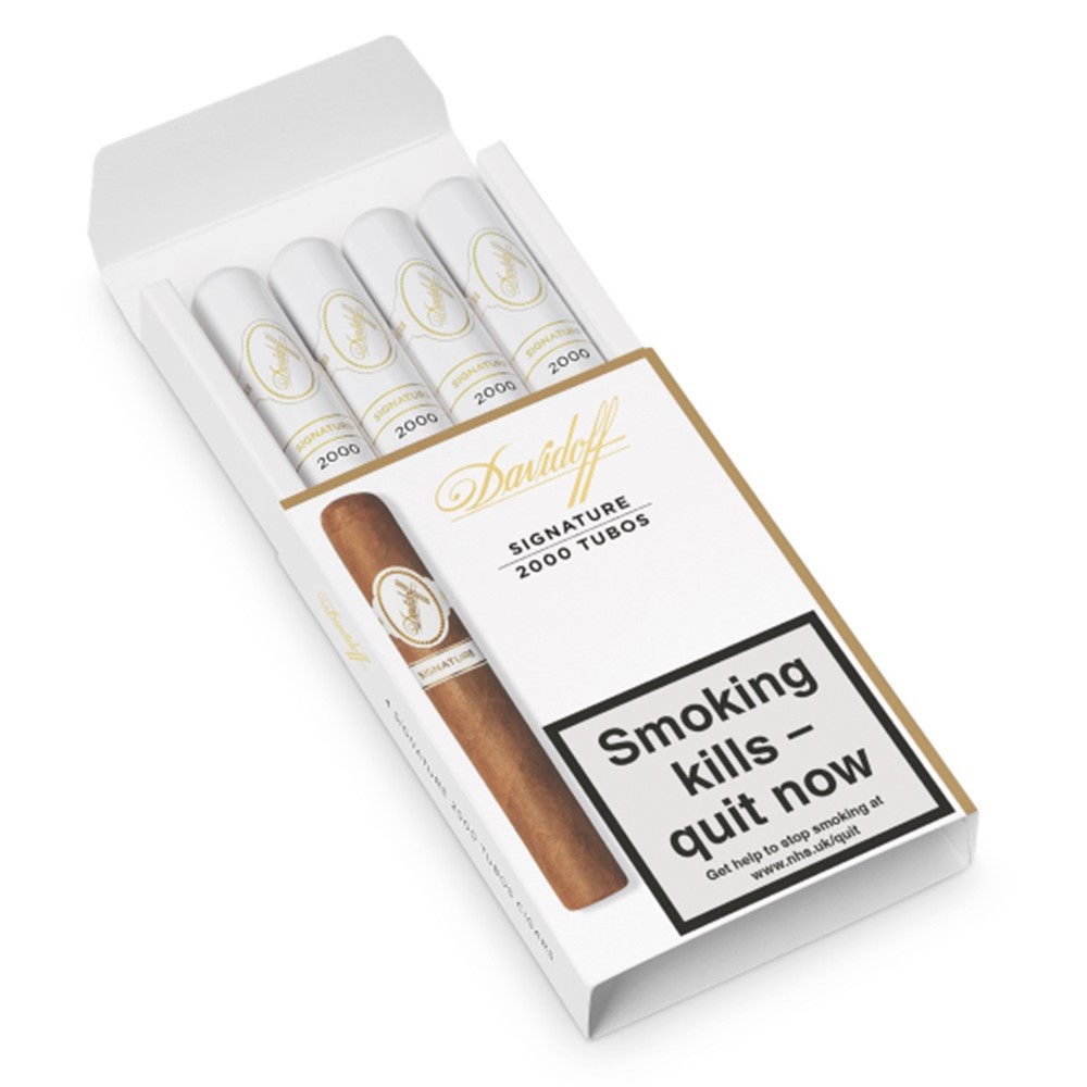 Davidoff Signature 2000- Pack of 4 Tubed Cigars