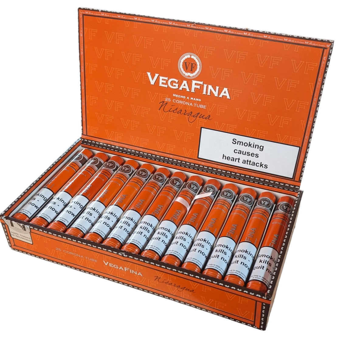 Vega Fina Nicaragua Corona Tubed- Box of 25 Cigars