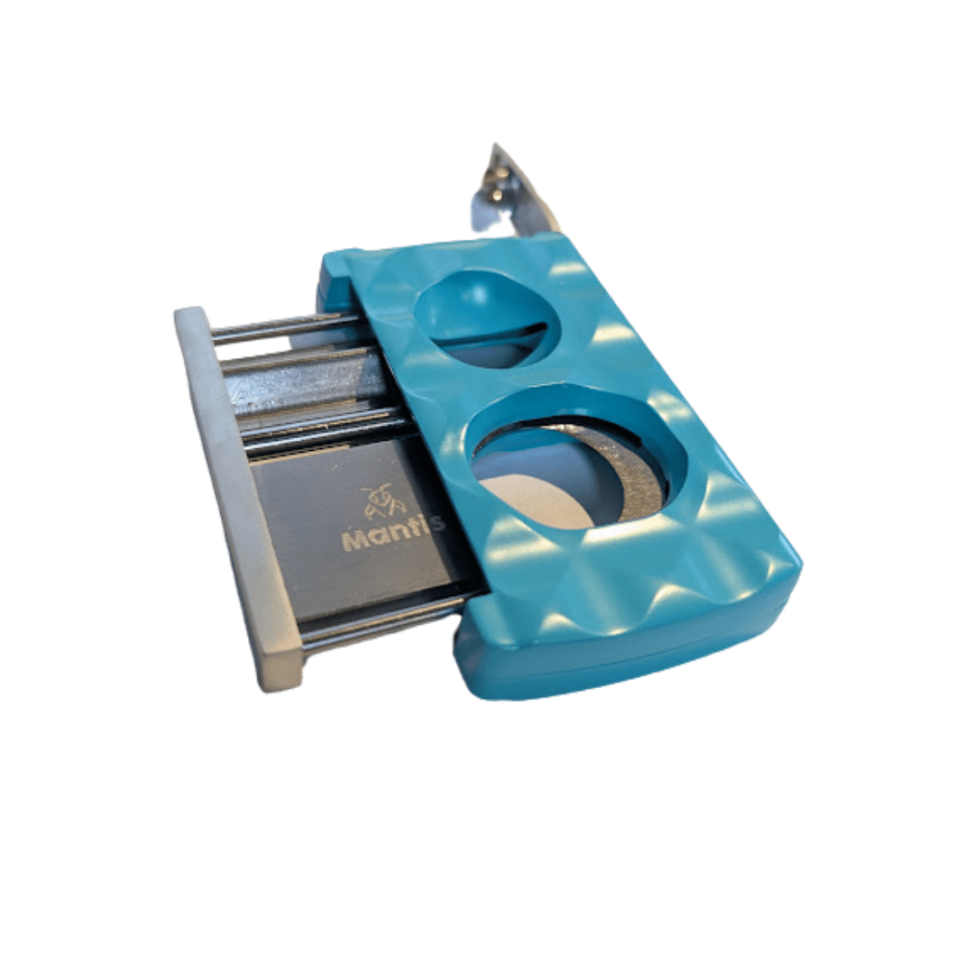 Mantis Universal Cigar Cutter Faceted Blue - Image 2