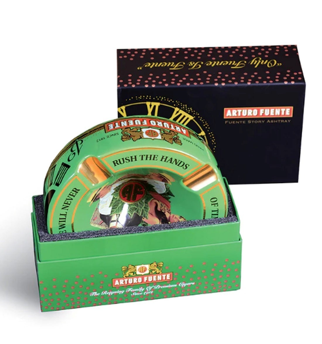 Arturo Fuente Hands of Time Cigar Ashtray- Green