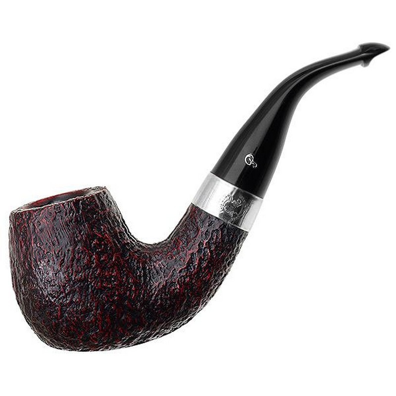 Peterson Sherlock Holmes Black Professor Sandblast P-Lip Pipe