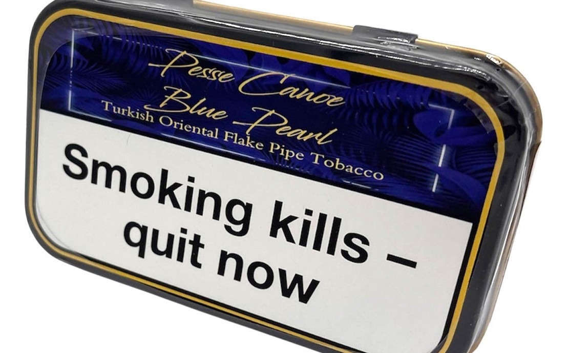 Pesse Canoe Blue (Chocolate) Pearl Flake Pipe Tobacco- 50g Tin