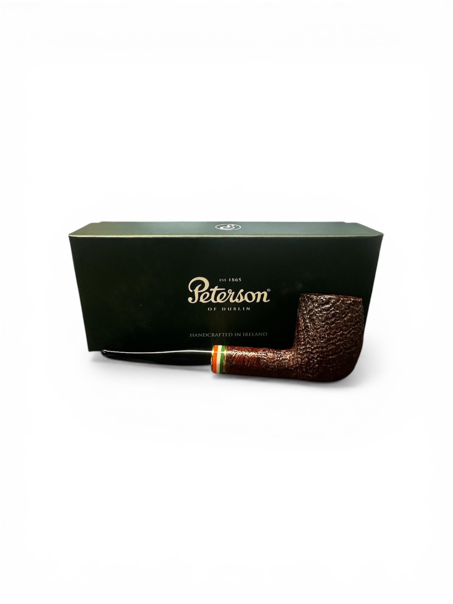 Peterson 2026 St. Patrick’s Day - Shape 107 Sandblasted Fishtail Pipe – Limited Edition - Image 2