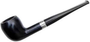 Peterson Junior Heritage Smooth Silver Mounted Pear Fishtail Pipe